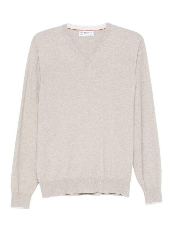 BRUNELLO CUCINELLI: Pull col rond - Pull Col Rond - Noir