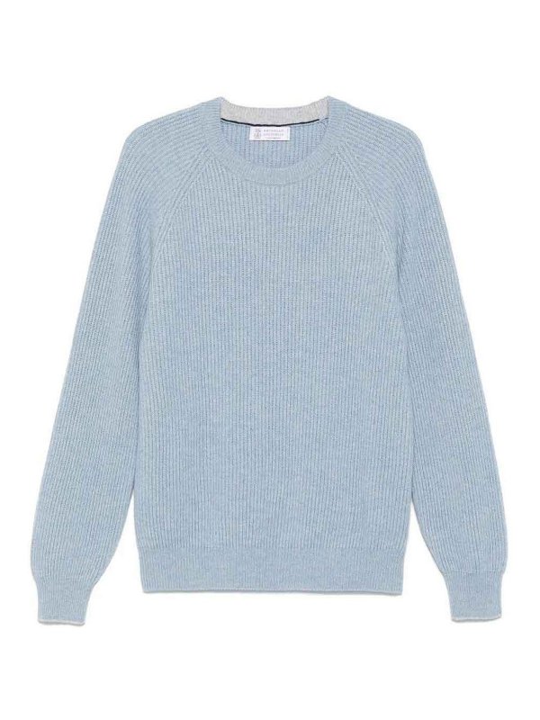 BRUNELLO CUCINELLI: crew necks - English Rib Knit Sweater