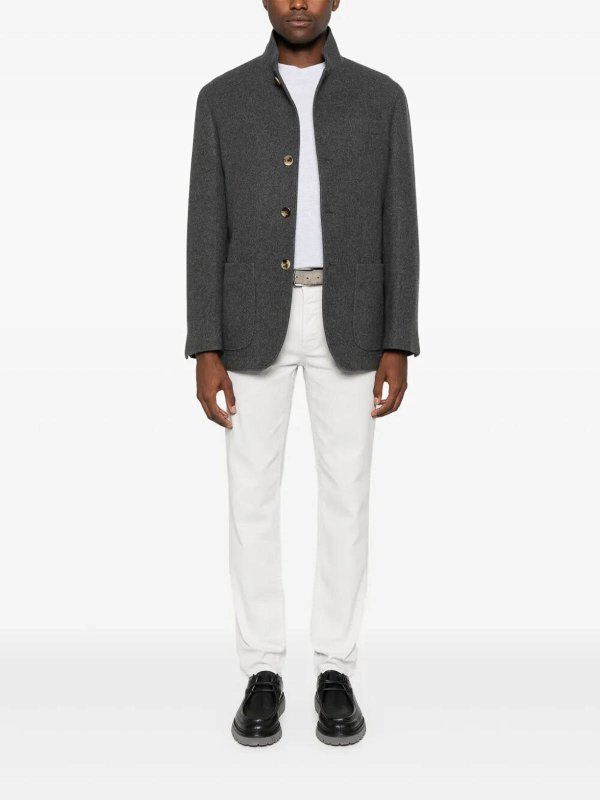 BRUNELLO CUCINELLI: T-shirts online - T-Shirt - Gris Clair