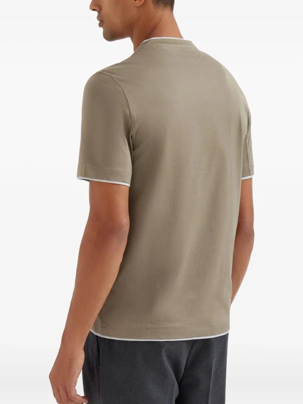 Camiseta - Verde shop online: BRUNELLO CUCINELLI