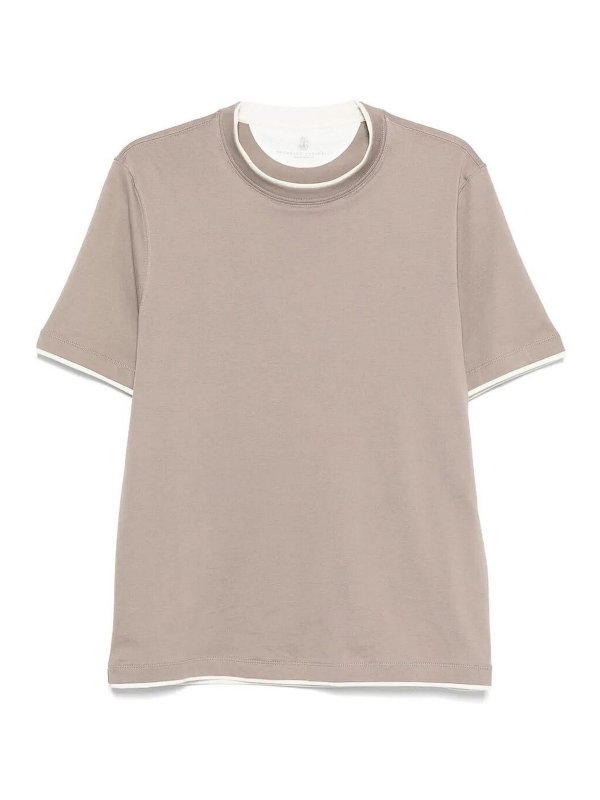 BRUNELLO CUCINELLI: T-shirts - T-Shirt - Blanc