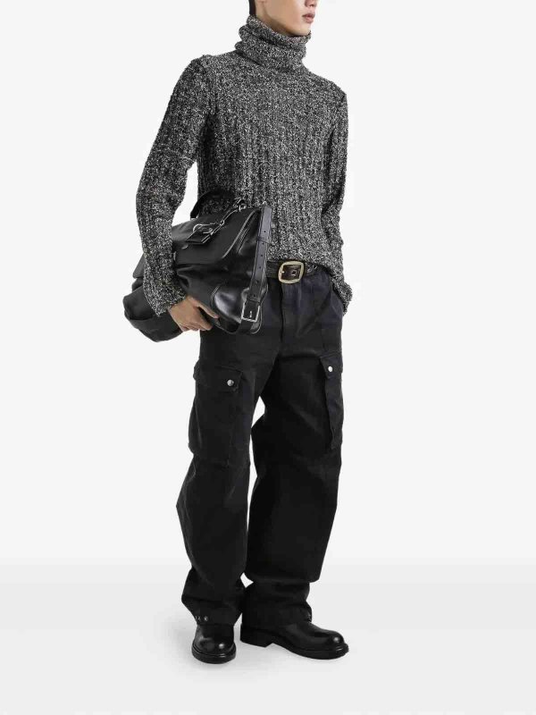 The Best Shops DOLCE & GABBANA: Cuellos altos y polos - Suéter Con Cuello Alto - Blanco