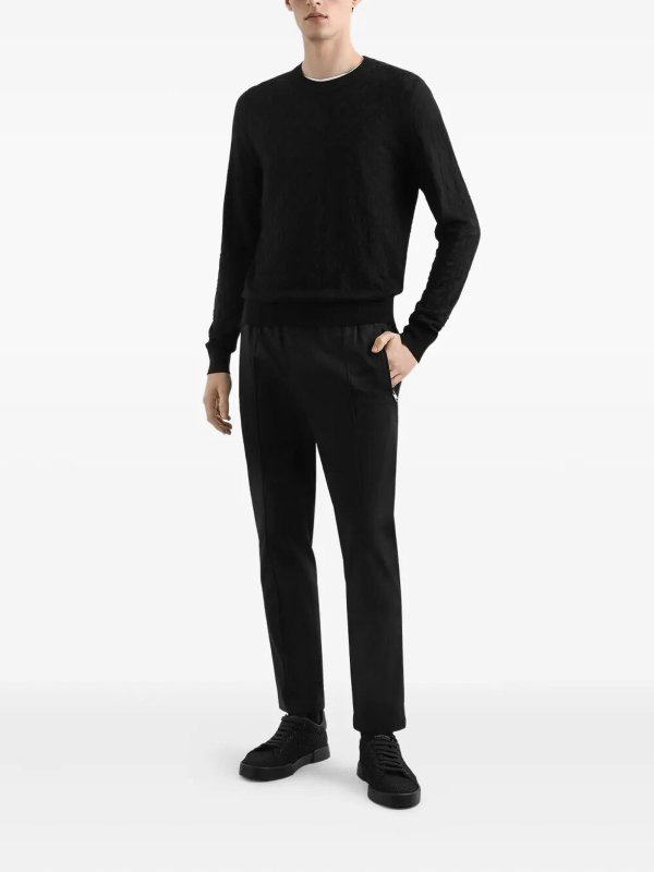 DOLCE & GABBANA: crew necks online - Long Sleeve Crew-Neck Sweater