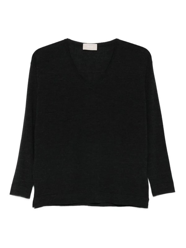 DRUMOHR: v necks - Long Sleeve V-Neck Sweater