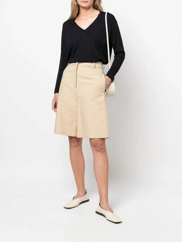 DRUMOHR: Strickpullover mit V-Ausschnitt online - V-Pullover - Dunkelblau