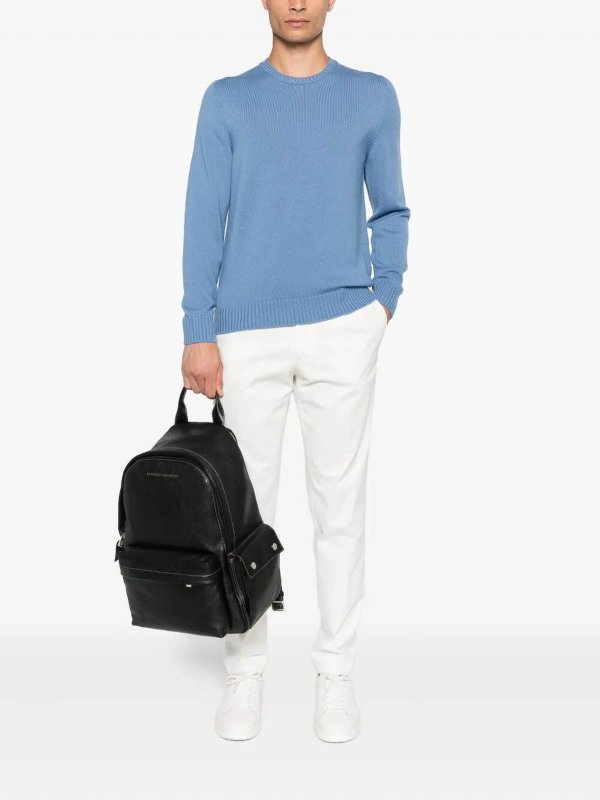 DRUMOHR: crew necks online - Long Sleeve Crew-Neck Sweater