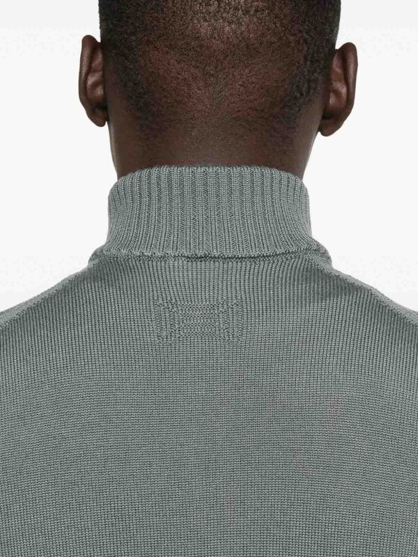 The Best Shops DRUMOHR: crew necks - Long Sleeve Mock-Neck Zip Sweater
