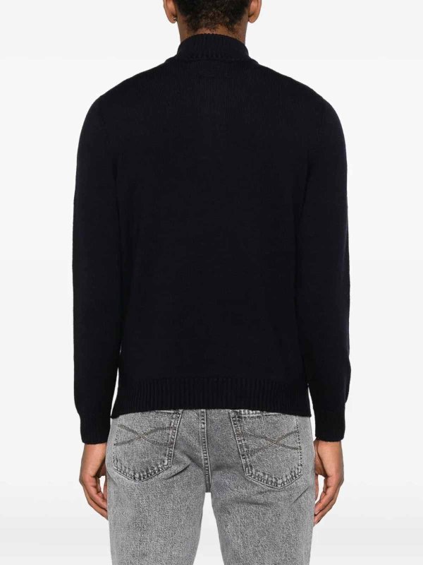 DRUMOHR buy online Long Sleeve Mock-Neck Zip Sweater