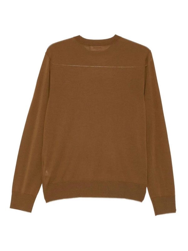 DSQUARED2: crew necks online - `D2` Wool Crew-Neck Sweater