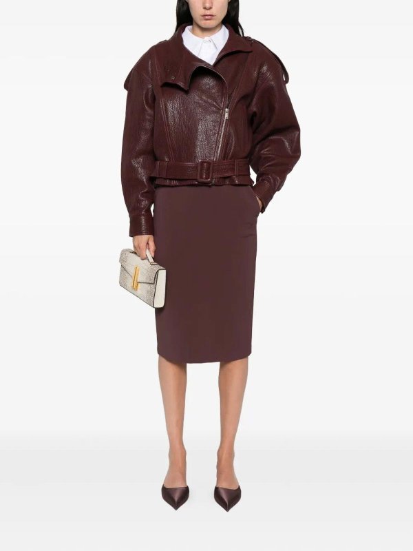 ELISABETTA FRANCHI: ニーレングススカート＆ミディ丈 online - 膝丈/ミディスカート - 赤