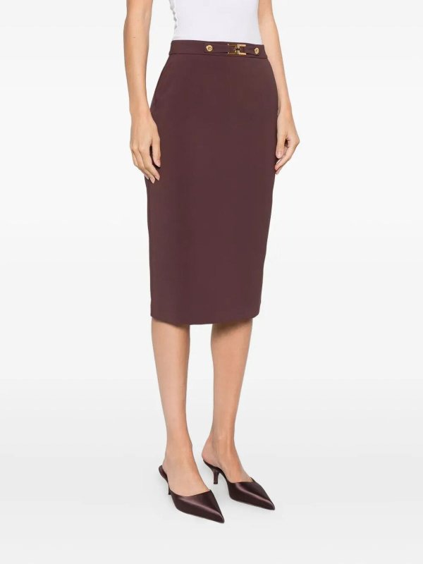 Elisabetta Franchi Skirt - Red - Women | GO13756E2EA4