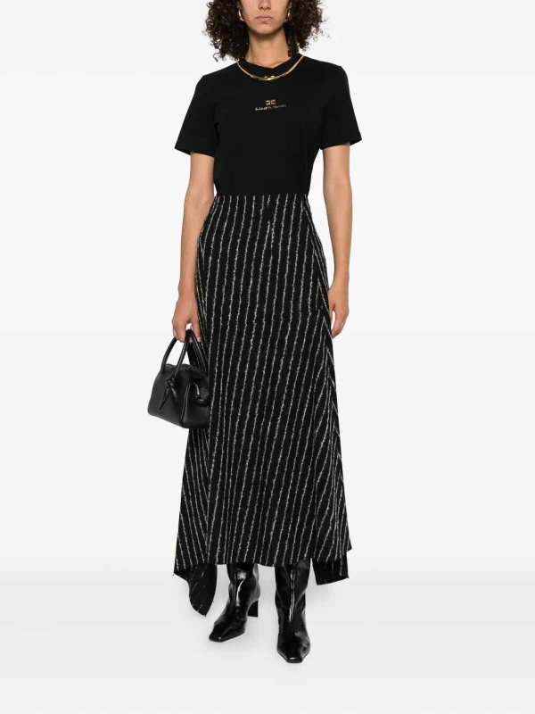 ELISABETTA FRANCHI: クルーネック online - クルーネック - 黒