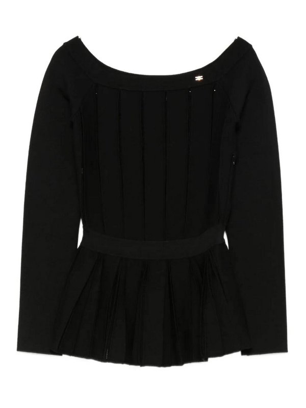 ELISABETTA FRANCHI: crew necks - Tricot Sweater