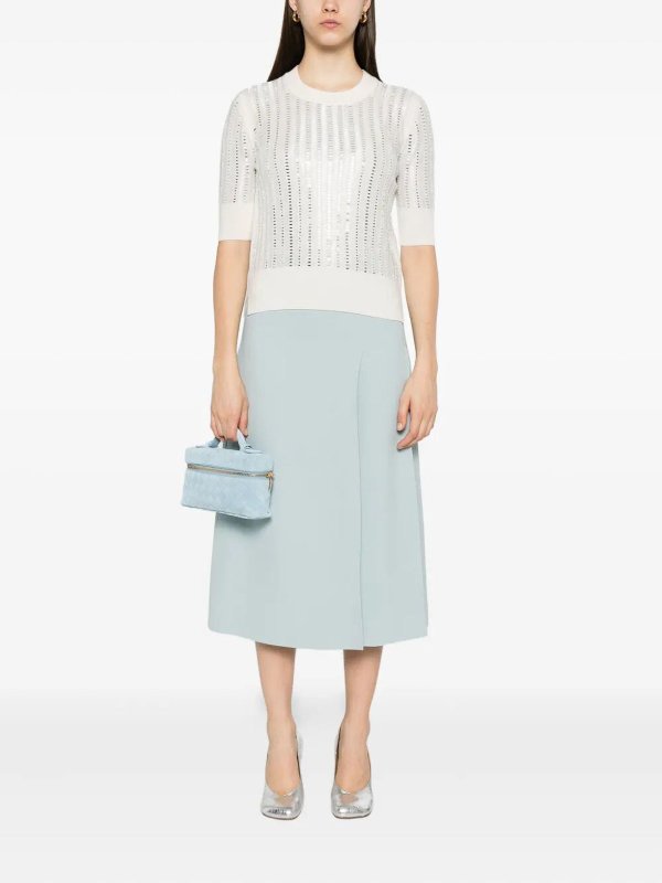 ERMANNO SCERVINO: maglia collo rotondo online - Maglione a maniche corte