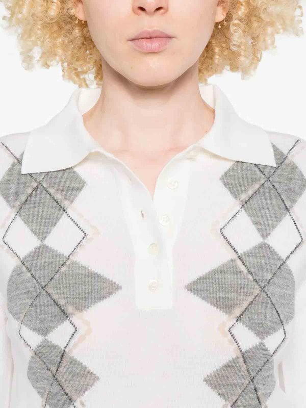 The Best Shops ERMANNO SCERVINO: Turtlenecks & Polo necks - Long Sleeve Polo-Neck Sweater