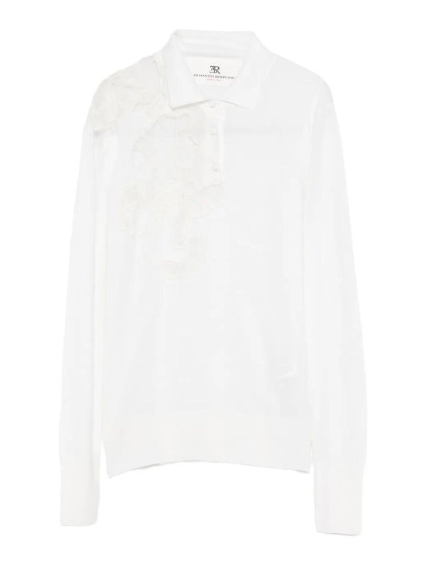 ERMANNO SCERVINO: Turtlenecks & Polo necks - Long Sleeve Polo-Neck Sweater