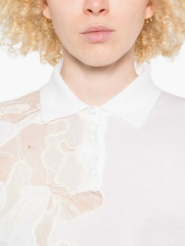 The Best Shops ERMANNO SCERVINO: Turtlenecks & Polo necks - Long Sleeve Polo-Neck Sweater