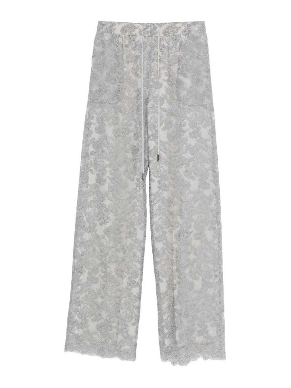 ERMANNO SCERVINO: Pantalons casual - Pantalons Décontractés - Noir