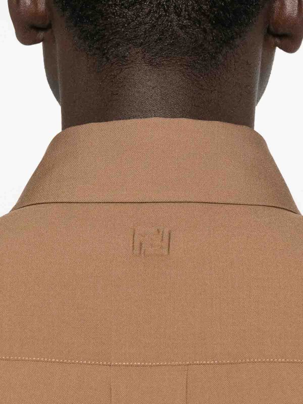 Wool Gabardine Shirt shop online: FENDI