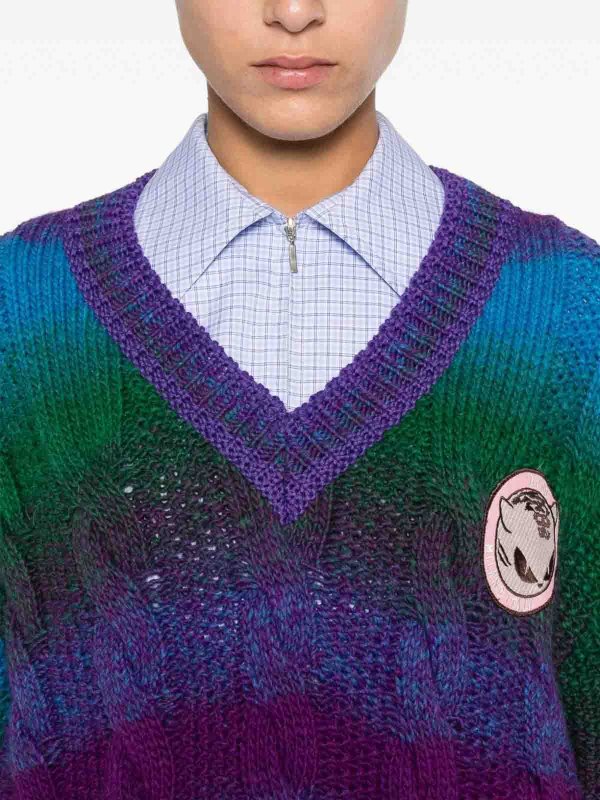 Suéter Cuello Redondo - Azul shop online: GCDS