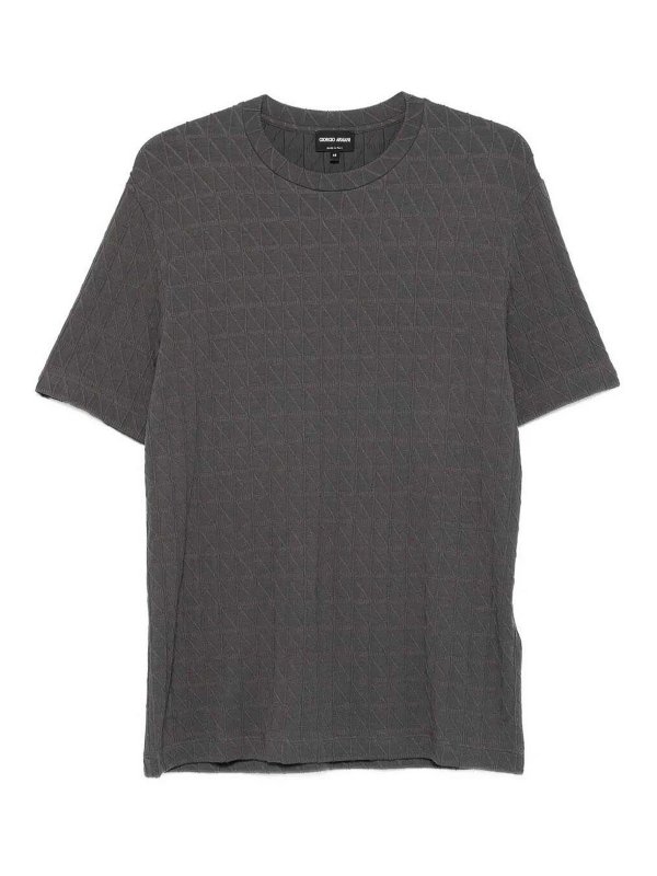 GIORGIO ARMANI: Camisetas - Camiseta - Marrón Topo