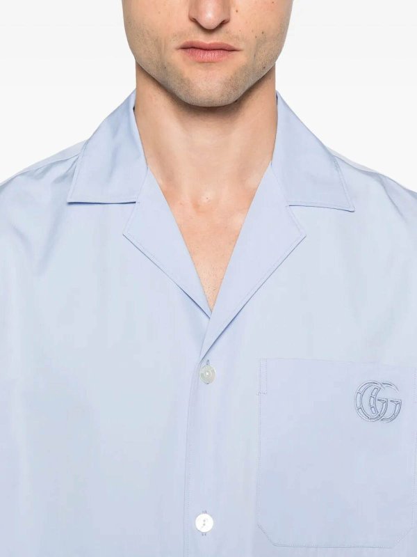 The Best Shops GUCCI: shirts - Heavy Cotton Popeline Shirt
