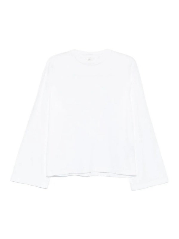 HAIKURE: Strickpullover mit Rundhalsausschnitt - Rundhalspullover - Weiß