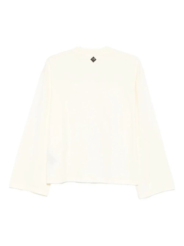 HAIKURE: Strickpullover mit Rundhalsausschnitt online - Rundhalspullover - Weiß