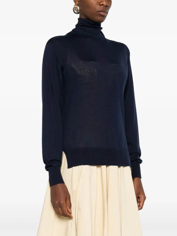 JIL SANDER buy online Rundhalspullover - Blau