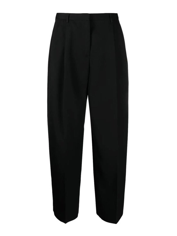 JIL SANDER: Pantalons casual - Pantalons Décontractés - Noir