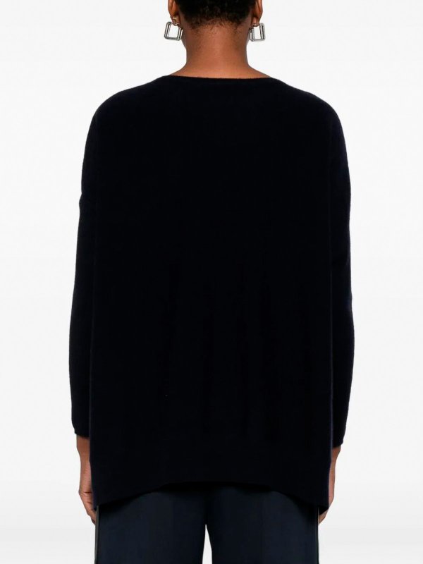 The Best Shops KUJTEN: Strickpullover mit Rundhalsausschnitt - Rundhalspullover - Schwarz