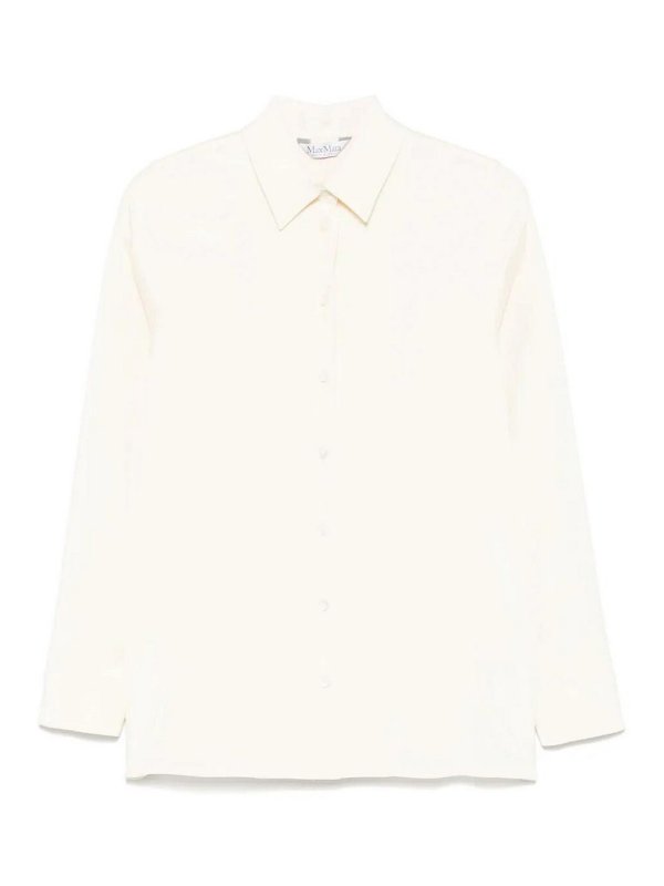 Max Mara: Camisas - Camisa - Crema