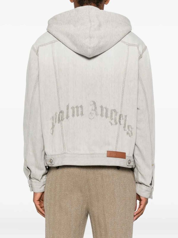 Palm Angels buy online `Curved Logo` Denim Jacket