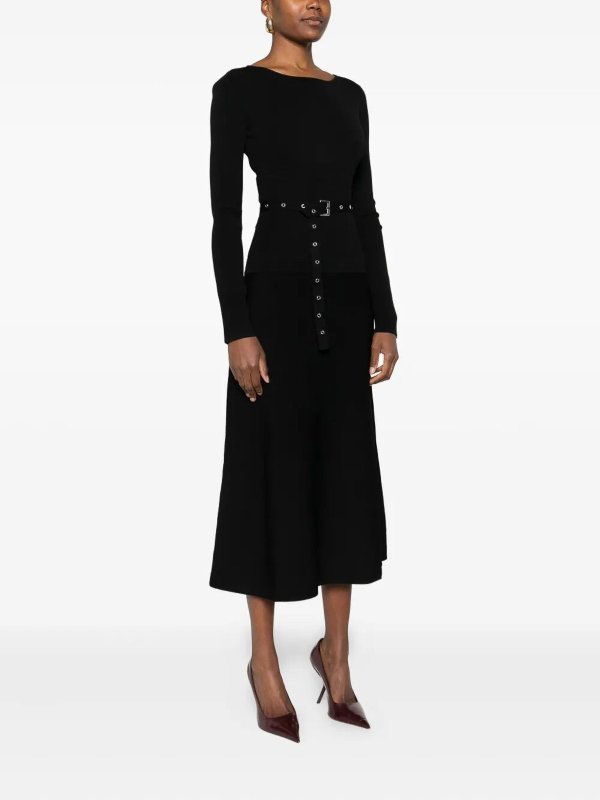 PATRIZIA PEPE buy online Knielanges Kleid - Schwarz