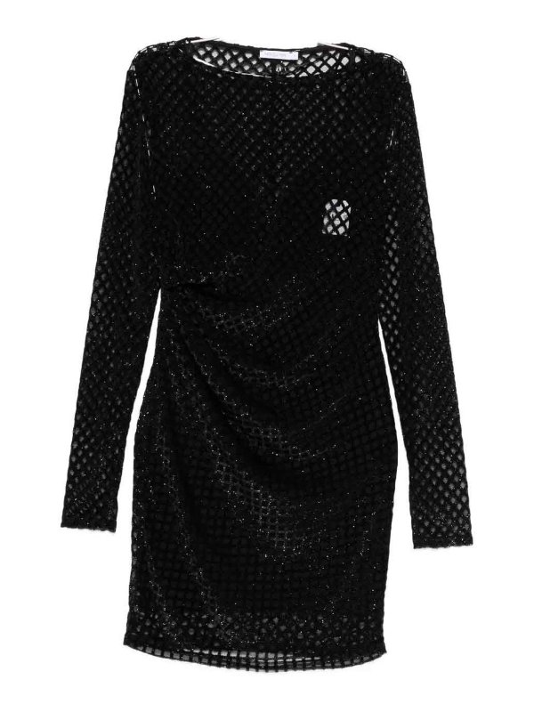 PATRIZIA PEPE: Robe longueur genou - Robe Au Genou - Noir