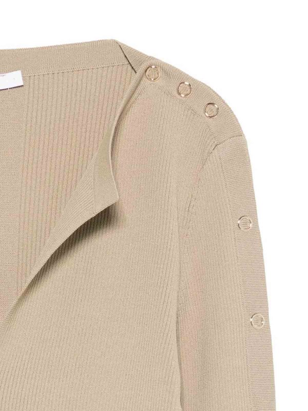 The Best Shops PATRIZIA PEPE: Suéteres con cuello pico - Suéter Cuello Redondo - Beis