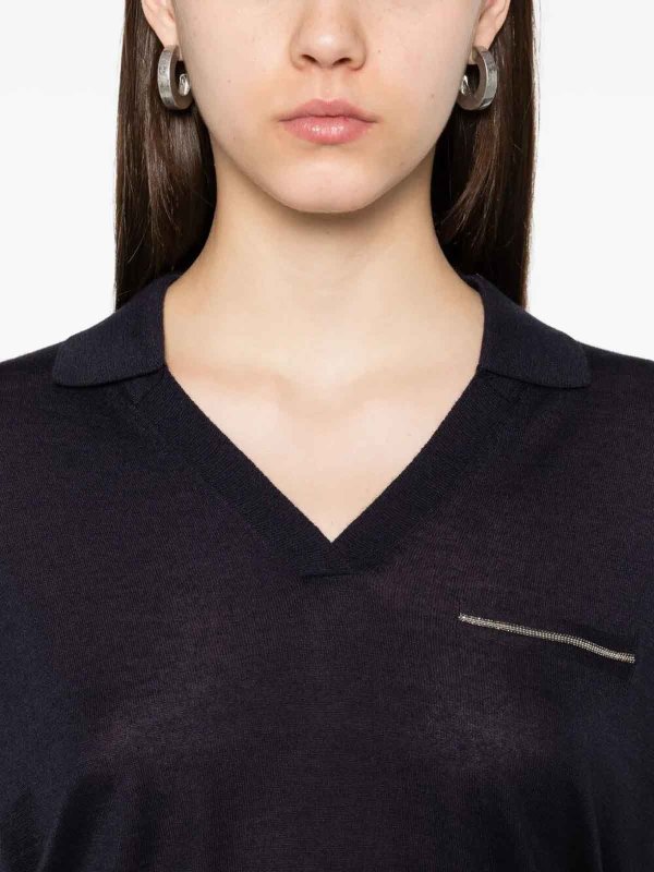 PESERICO buy online Pull Col Rond - Bleu