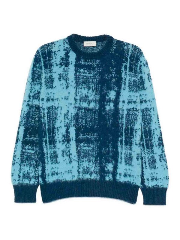 PIACENZA 1733: Strickpullover mit Rundhalsausschnitt - Rundhalspullover - Bunt