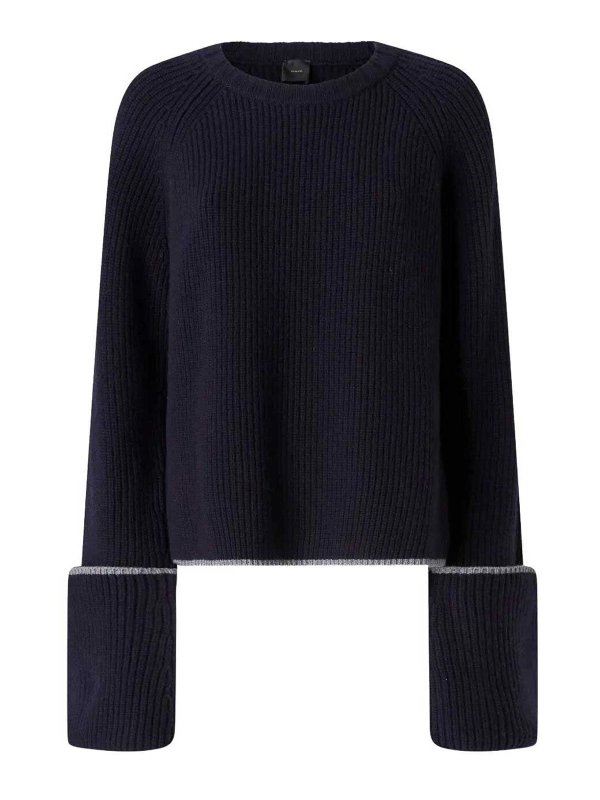 Pinko: Pull col rond - Pull Col Rond - Bleu
