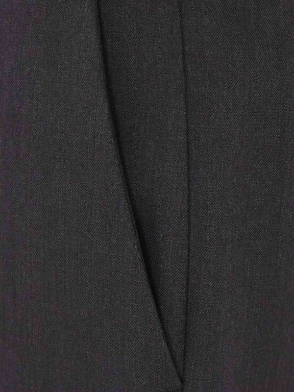 The Best Shops PRADA: casual trousers - Gabardine Straight Pants