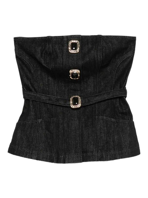 Self Portrait: Tops & Débardeurs - Top - Noir