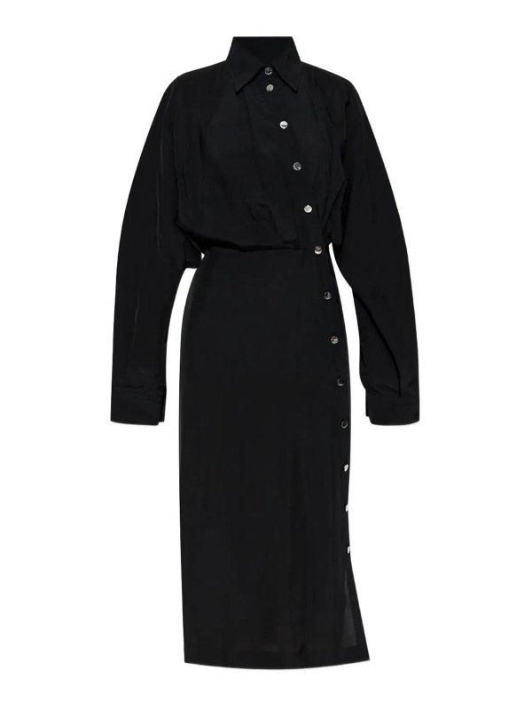 SPORTMAX: ニーレングスドレス - 膝丈ドレス - 黒