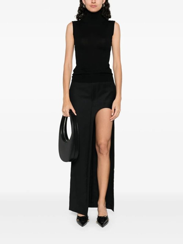 SPORTMAX: Cuellos altos y polos online - Suéter Con Cuello Alto - Negro