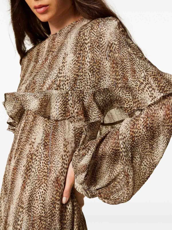 TWINSET buy online 膝丈ドレス - ブラウン