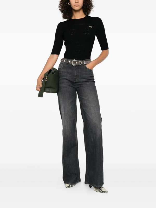 TWINSET: Pull col rond online - Pull Col Rond - Noir