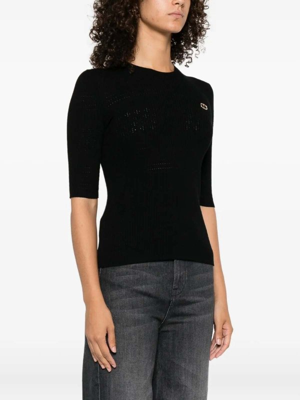 Pull Col Rond - Noir shop online: TWINSET