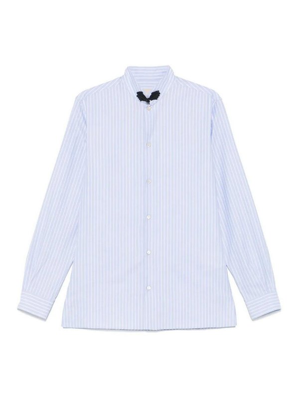 VALENTINO: shirts - `Si00` Striped Oxford Shirt