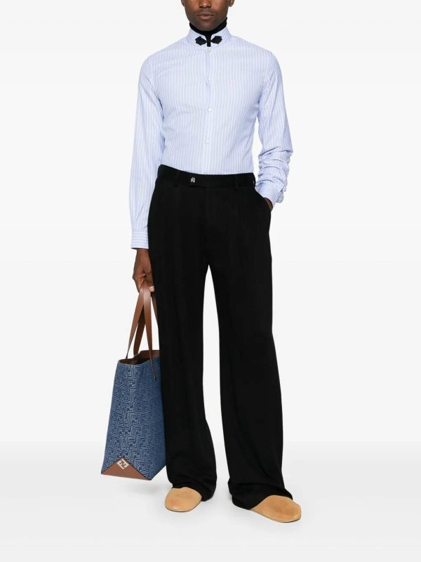 VALENTINO: shirts online - `Si00` Striped Oxford Shirt