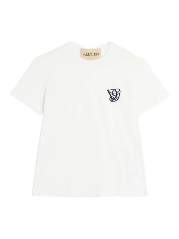 VALENTINO: T-shirts - T-Shirt - Crème