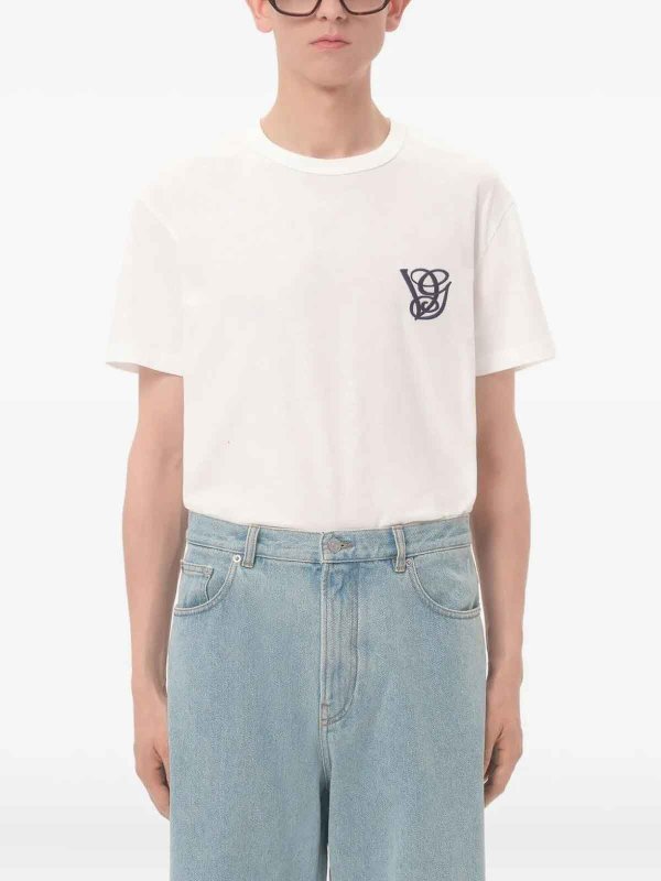 VALENTINO: T-shirts online - T-Shirt - Crème